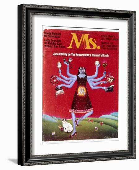 Ms. Magazine, 1972-null-Framed Giclee Print