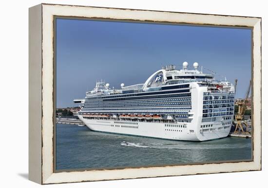 MS Ruby Princess Cruise Ship-Tony Craddock-Framed Premier Image Canvas