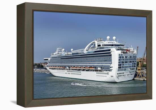 MS Ruby Princess Cruise Ship-Tony Craddock-Framed Premier Image Canvas