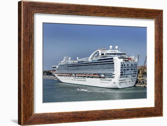 MS Ruby Princess Cruise Ship-Tony Craddock-Framed Photographic Print