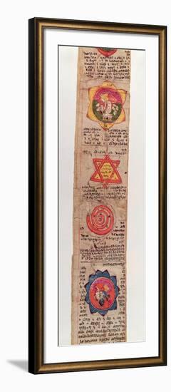 Ms Sanskrit 1804 Sanskrit Medical Manuscript (Vellum)-Indian-Framed Giclee Print