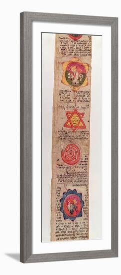 Ms Sanskrit 1804 Sanskrit Medical Manuscript (Vellum)-Indian-Framed Giclee Print