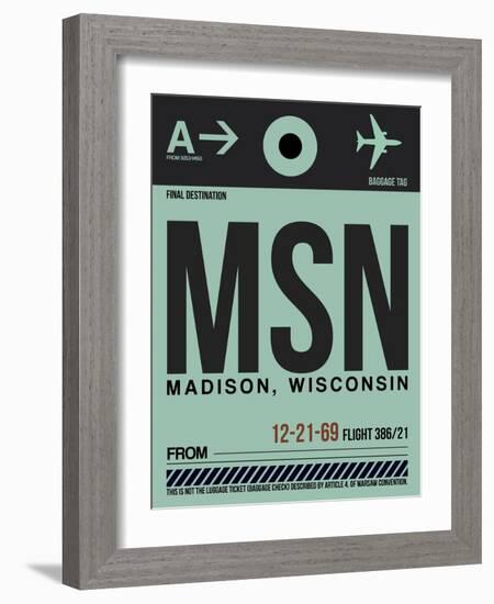 MSN Madison Luggage Tag I-NaxArt-Framed Art Print