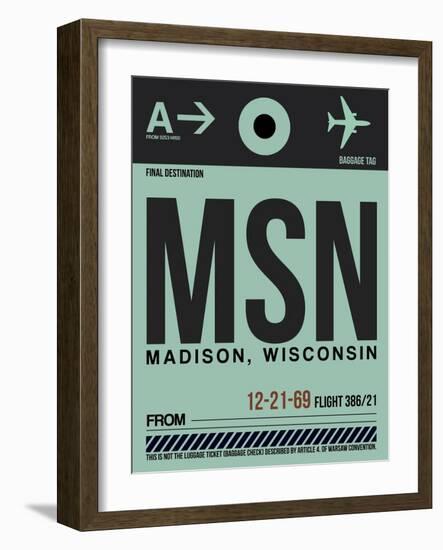 MSN Madison Luggage Tag I-NaxArt-Framed Art Print