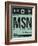 MSN Madison Luggage Tag I-NaxArt-Framed Art Print