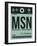 MSN Madison Luggage Tag I-NaxArt-Framed Art Print