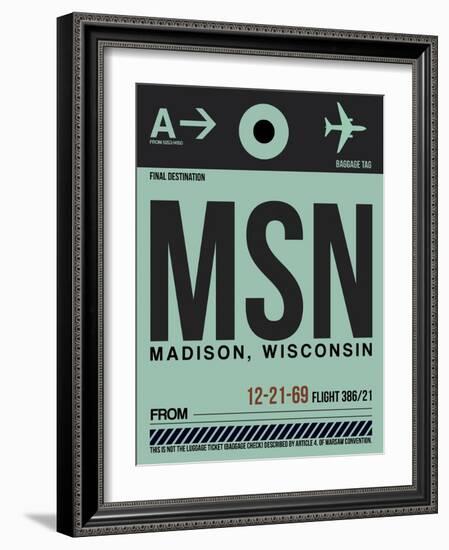 MSN Madison Luggage Tag I-NaxArt-Framed Art Print