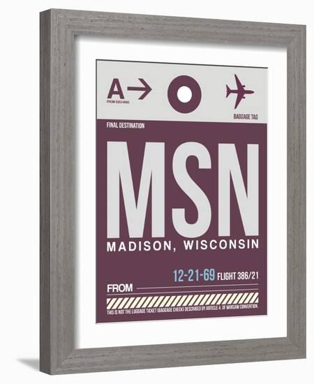 MSN Madison Luggage Tag II-NaxArt-Framed Art Print