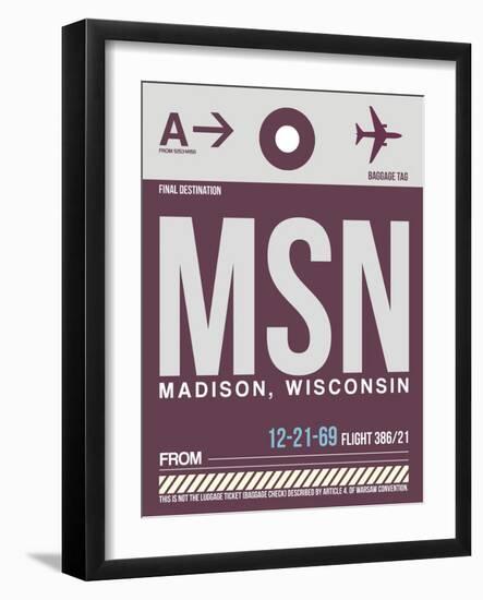 MSN Madison Luggage Tag II-NaxArt-Framed Art Print