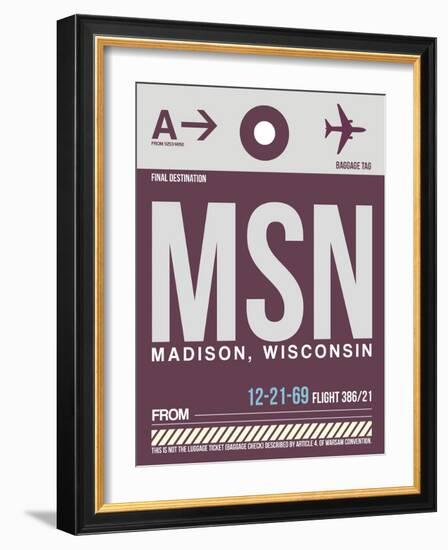 MSN Madison Luggage Tag II-NaxArt-Framed Art Print