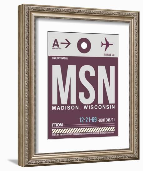 MSN Madison Luggage Tag II-NaxArt-Framed Premium Giclee Print