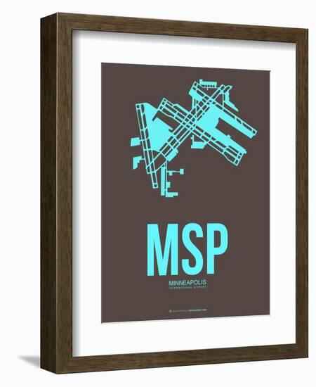 Msp Minneapolis Poster 1-NaxArt-Framed Art Print