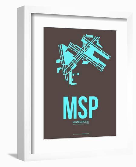 Msp Minneapolis Poster 1-NaxArt-Framed Art Print