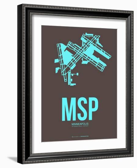 Msp Minneapolis Poster 1-NaxArt-Framed Art Print