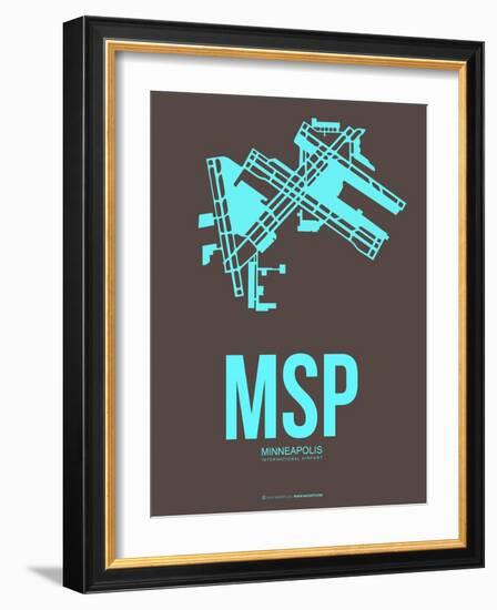 Msp Minneapolis Poster 1-NaxArt-Framed Art Print