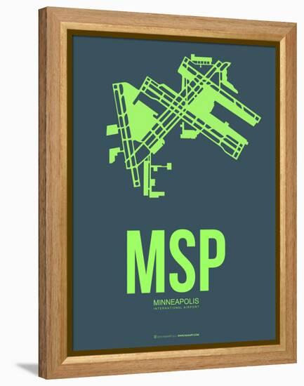 Msp Minneapolis Poster 2-NaxArt-Framed Stretched Canvas