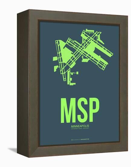 Msp Minneapolis Poster 2-NaxArt-Framed Stretched Canvas