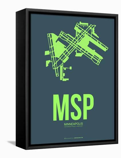 Msp Minneapolis Poster 2-NaxArt-Framed Stretched Canvas