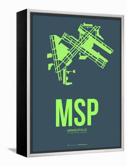 Msp Minneapolis Poster 2-NaxArt-Framed Stretched Canvas