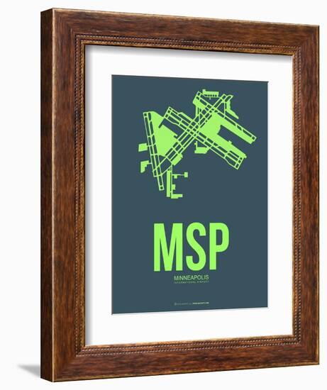 Msp Minneapolis Poster 2-NaxArt-Framed Premium Giclee Print