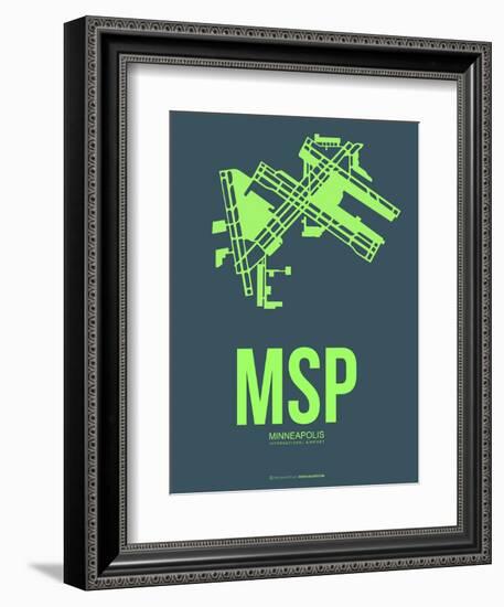 Msp Minneapolis Poster 2-NaxArt-Framed Premium Giclee Print