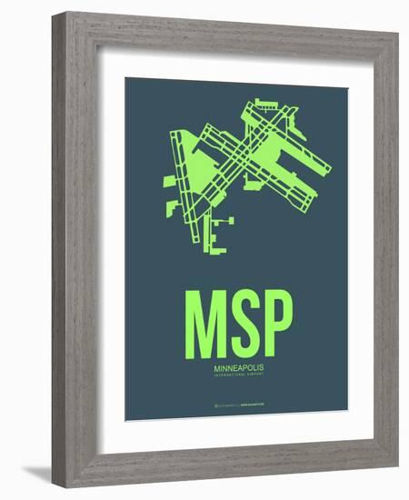 Msp Minneapolis Poster 2-NaxArt-Framed Art Print