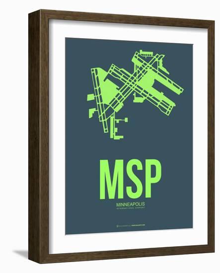 Msp Minneapolis Poster 2-NaxArt-Framed Art Print