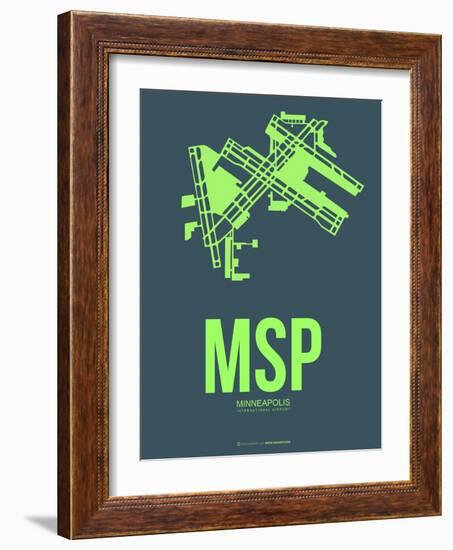 Msp Minneapolis Poster 2-NaxArt-Framed Art Print