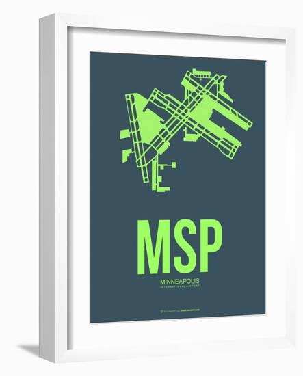 Msp Minneapolis Poster 2-NaxArt-Framed Art Print