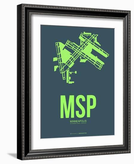 Msp Minneapolis Poster 2-NaxArt-Framed Art Print