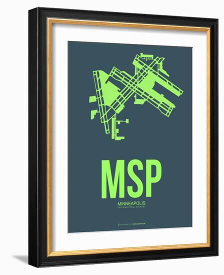 Msp Minneapolis Poster 2-NaxArt-Framed Art Print