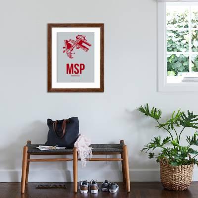 Msp Minneapolis Poster 3 Art Print By Naxart Art Com