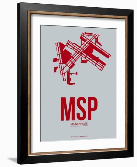 Msp Minneapolis Poster 3-NaxArt-Framed Art Print