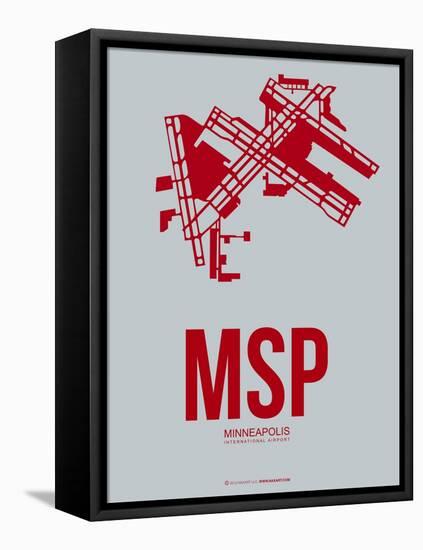 Msp Minneapolis Poster 3-NaxArt-Framed Stretched Canvas