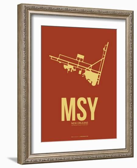 Msy New Orleans Poster 1-NaxArt-Framed Art Print