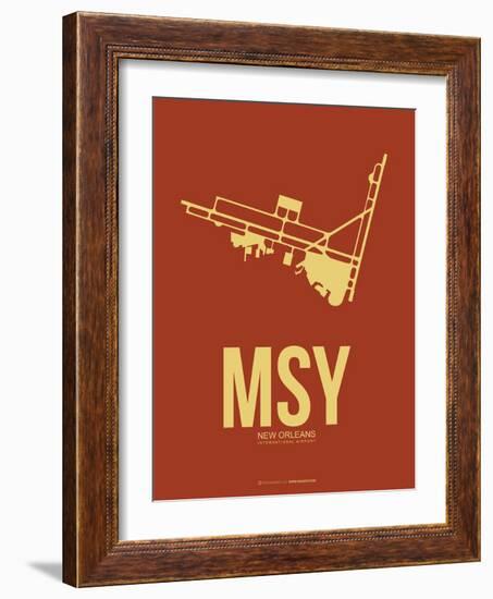 Msy New Orleans Poster 1-NaxArt-Framed Art Print