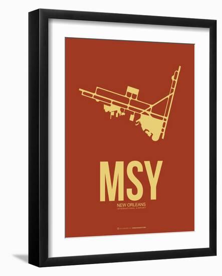 Msy New Orleans Poster 1-NaxArt-Framed Art Print