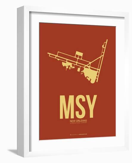 Msy New Orleans Poster 1-NaxArt-Framed Art Print