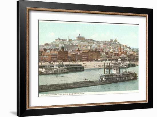 Mt. Adams, Ohio River, Cincinnati, Ohio-null-Framed Art Print