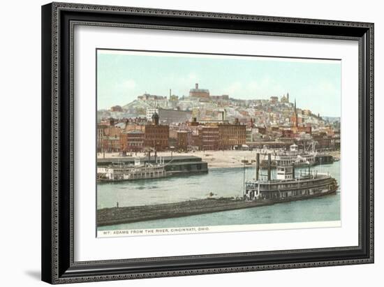 Mt. Adams, Ohio River, Cincinnati, Ohio-null-Framed Art Print