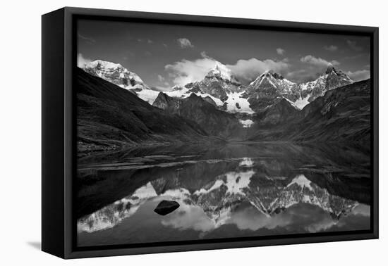 Mt Alpamayo in Ancash Region, Cordillera Blanca, Andes Mountains, Peru-Howie Garber-Framed Premier Image Canvas