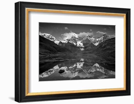 Mt Alpamayo in Ancash Region, Cordillera Blanca, Andes Mountains, Peru-Howie Garber-Framed Photographic Print