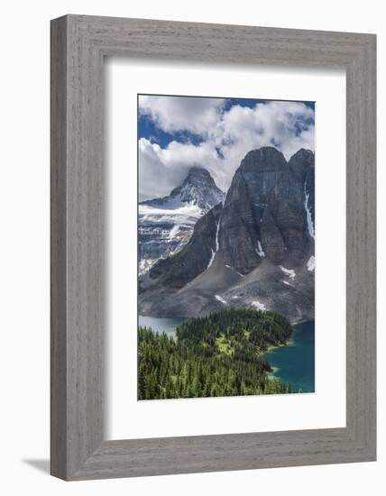 Mt. Assiniboine and Lake Magog from the Nublet-Howie Garber-Framed Photographic Print