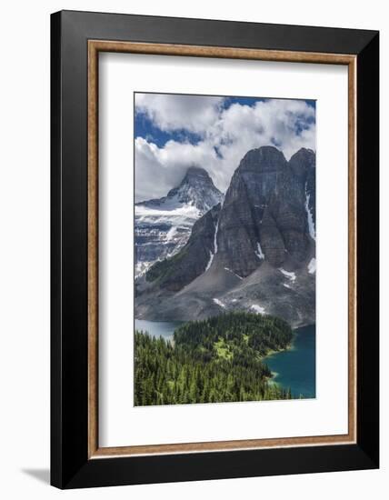 Mt. Assiniboine and Lake Magog from the Nublet-Howie Garber-Framed Photographic Print