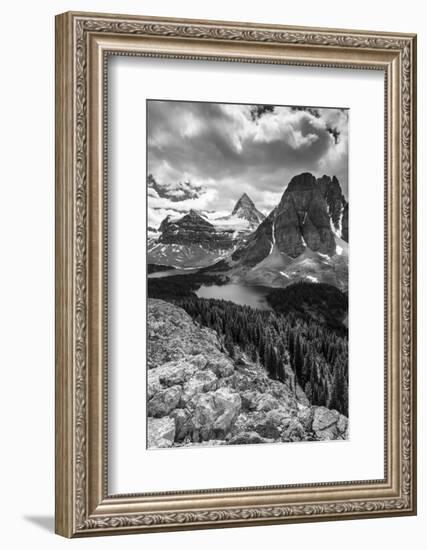 Mt. Assiniboine and Lake Magog from the Nublet-Howie Garber-Framed Photographic Print