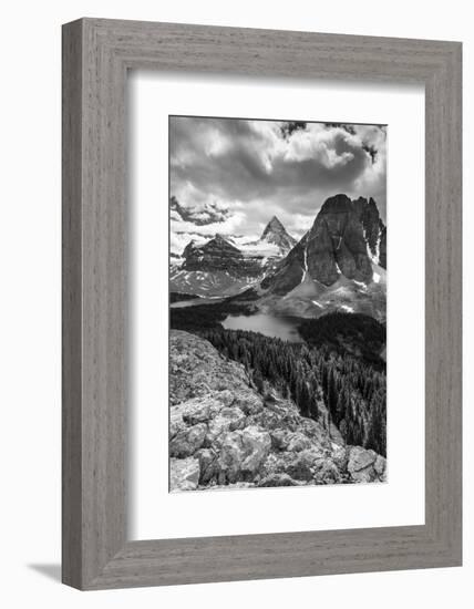 Mt. Assiniboine and Lake Magog from the Nublet-Howie Garber-Framed Photographic Print