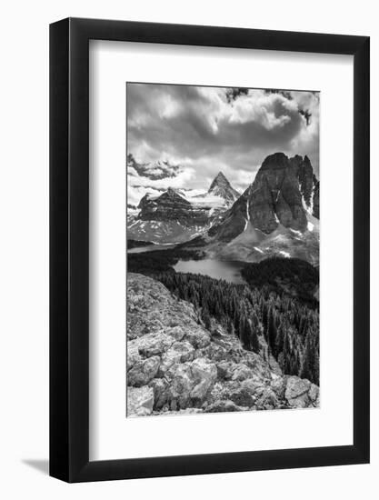 Mt. Assiniboine and Lake Magog from the Nublet-Howie Garber-Framed Photographic Print