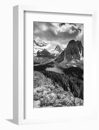 Mt. Assiniboine and Lake Magog from the Nublet-Howie Garber-Framed Photographic Print