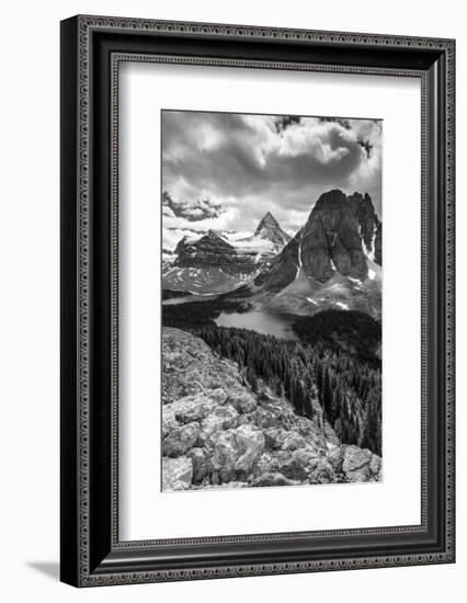 Mt. Assiniboine and Lake Magog from the Nublet-Howie Garber-Framed Photographic Print