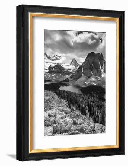 Mt. Assiniboine and Lake Magog from the Nublet-Howie Garber-Framed Photographic Print